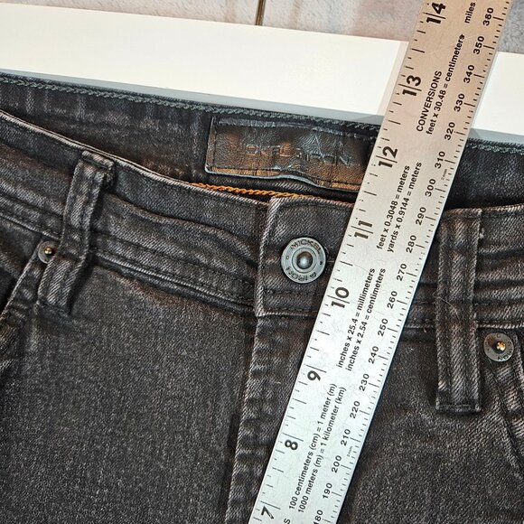 Nickel & Iron Mens Slim Fit Black Denim Jeans Size 36x30 casual hipster stretch - Picture 8 of 14